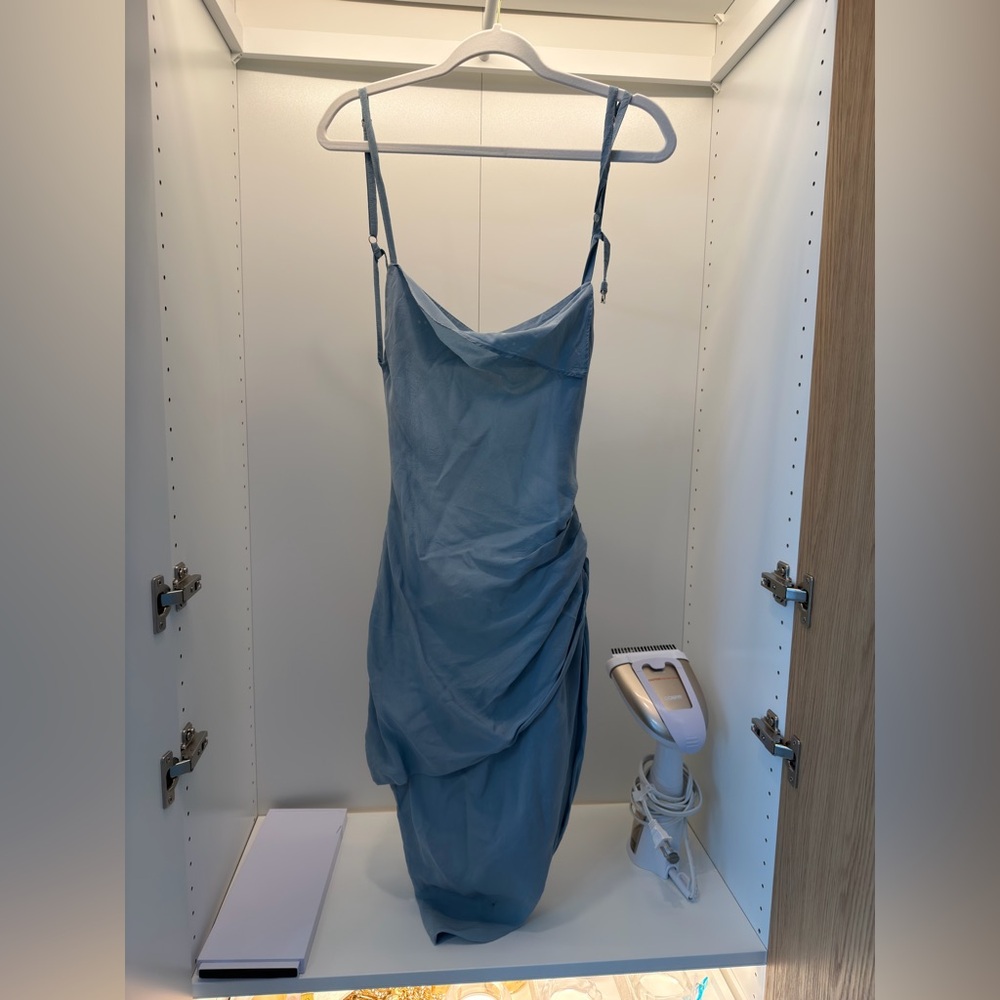 Jacquemus Asymmetrical Blue Dress